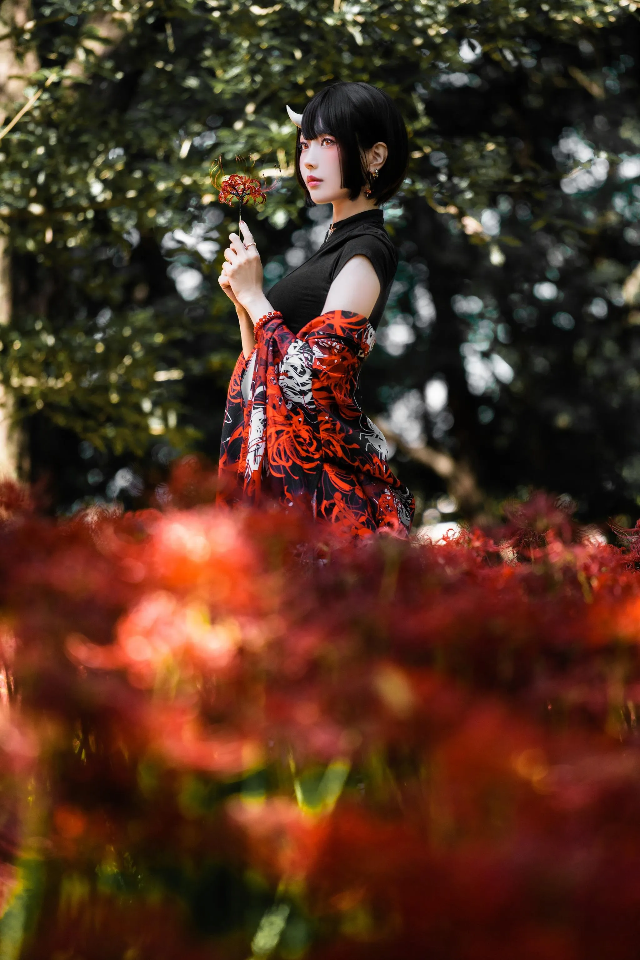 ElyEE子 – NO.129 23年10月订阅-C-Red Higanbana 殷紅彼岸 [36P]插图6